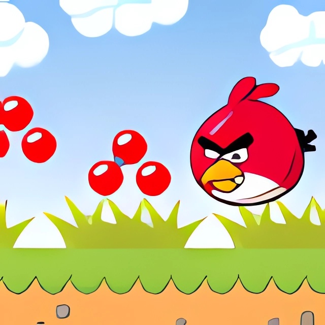 Angry Birds nhặt bóng