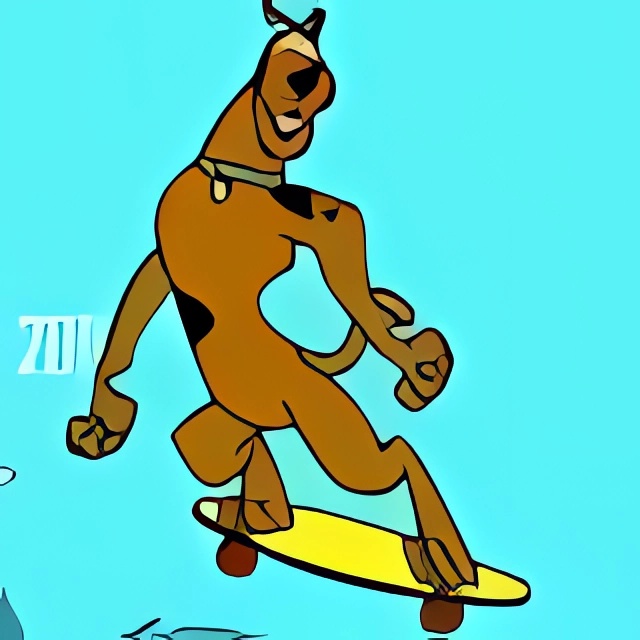 Scooby lướt ván